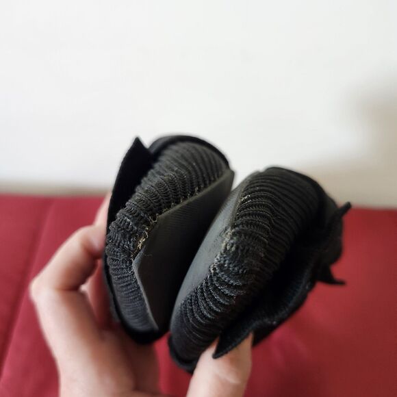 VIVAIA Yaffa Pointed Toe Knot Mules Size 38 (US 7.5) Eco Knit Black Fancy Party - Picture 10 of 10